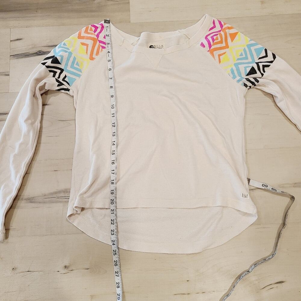 Billabong Wide Neck Sweatshirt With Neon Detail - Picture 4 of 5